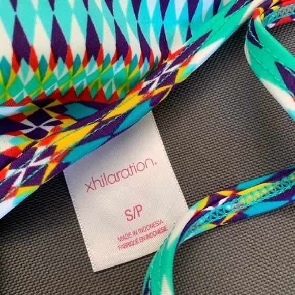 Multi-Coloured Bikini Halter Top - Picture 2 of 4